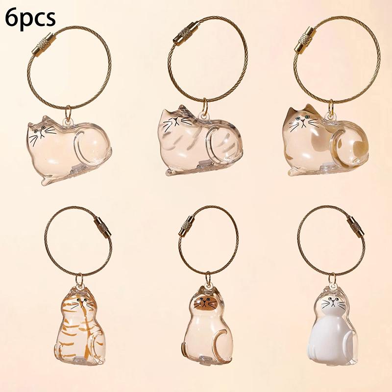 1/6Pcs My Pet'S Fur Container Cat Hair Storage Box Hanging Cat Keychain Pendant Pet Hair Grooming Souvenirs Bag Hanging Decor