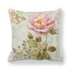 Housse de coussin florale camélia Rose, taie d'oreiller Vintage à imprimé Floral, décorative pour canapé