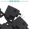 ACROPIX Motorcycle Scooter Disc Brake Control Switch Universal 2 Pin Square Black 5pcs