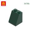 53Pcs/lot 3678 Roof Tile 2X2X2 Dots 65degree Block Moc Hue Accessories Compatible featuring Brick DIY Children's Plaything Assembly