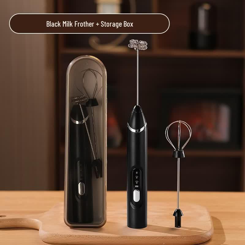 LISM Rechargeable Dual-Head Portable Electric Milk Frother