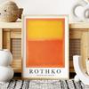 Poster Picture Rothko Orange and Yellow