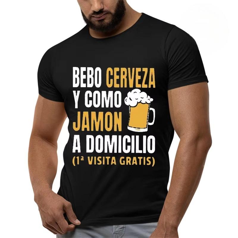 Mens Tshirt Funny Tshirt Man Beer Shirt Funny Spanish Tshirts I Drink Beer T Shirt Camiseta Hombre Camiseta Cerveza Hombre