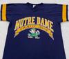 Vtg 90s UNIVERSITY OF NOTRE DAME LOGO 7 JERSEY T-Shirt MEDIUM Fightin' Irish