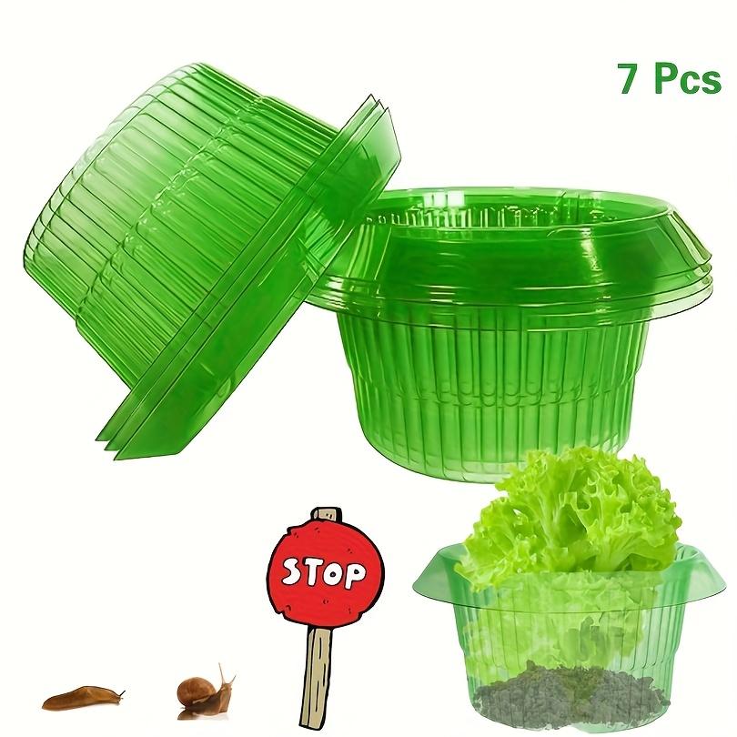 Slug Collars, Planter Slug Collar to Protect Plants from Snails and Slugs, Slug Collars Protect Plants for Better Growth. (7pcs Set) 7 PCs зелёный