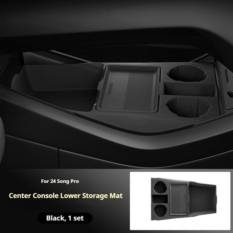For 24 BYD Song Pro Central Control Lower Storage Box Silicone Storage Box Anti-Slip Waterproof Car Interior Modify Accessories