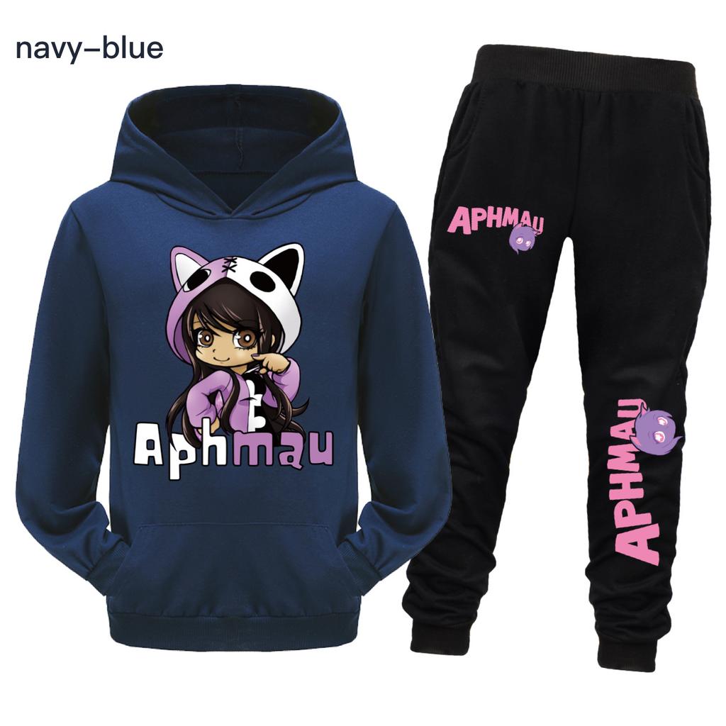 Aaron APHMAU Set Vestiti Gatto Bambini Felpe con Cappuccio Pantaloni da Jogging Tuta 2 Pezzi Set Abbigliamento Bambini Maschi Outfit Bambini Piccoli Femmine