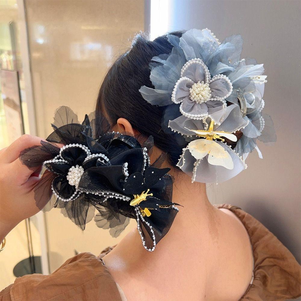 

Mesh Grasping Clip Hair Accessories Shark Clip New Hair Claw чорний