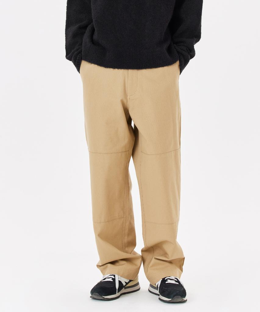 MARK GONZALES Heart Collection Double Knee Work Pants - Beige