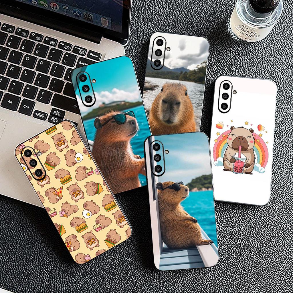 Cartoon C-Capybaras Kawaii Silicone Cover for Xiaomi Redmi Note 12 11 10 Pro 10A 10C 12C 13C Note12 12Pro Coque Phone Case