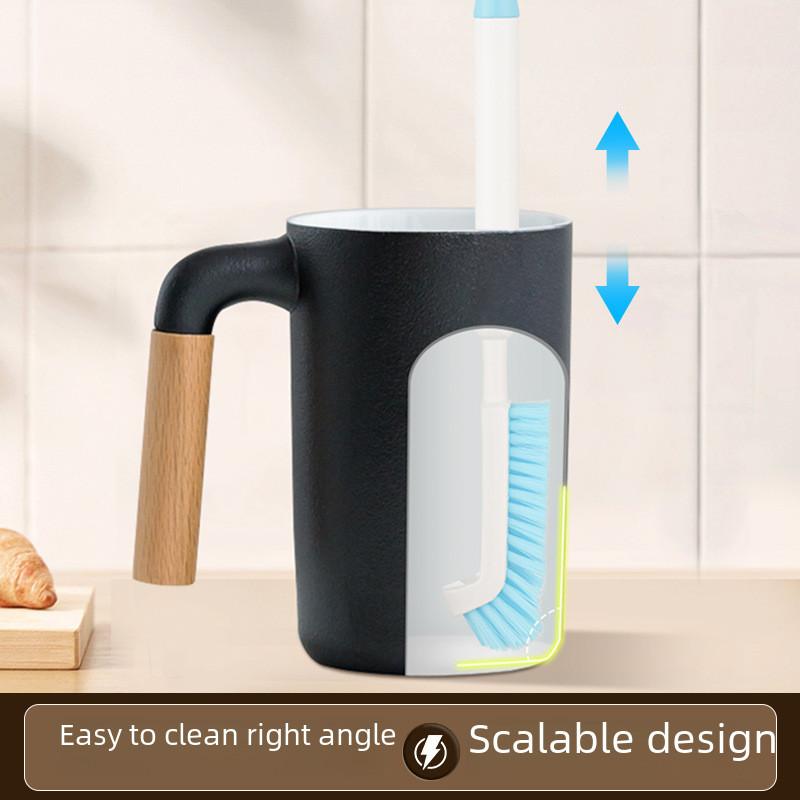 Cup Handle Long Scrubber For Deep Cleaning Of Hard To Reach Areas