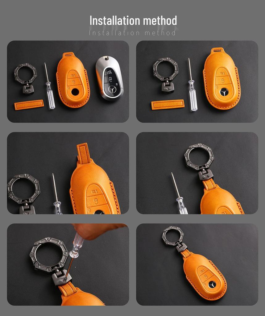 Premium Leather Key Cover for Genesis GV80