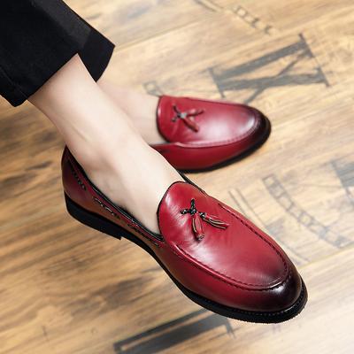 Fashionmen Slipper Frühling Herbst Mode Herrenschuhe Mode Klassisch Allround-Casual Herren Quasten Slipper für Herren Mokassins große Größe 48