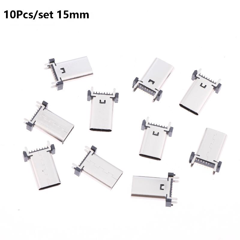 Type C USB Female Socket 16Pin Vertical Mount Enhanced Connection for Gaming Console Repair