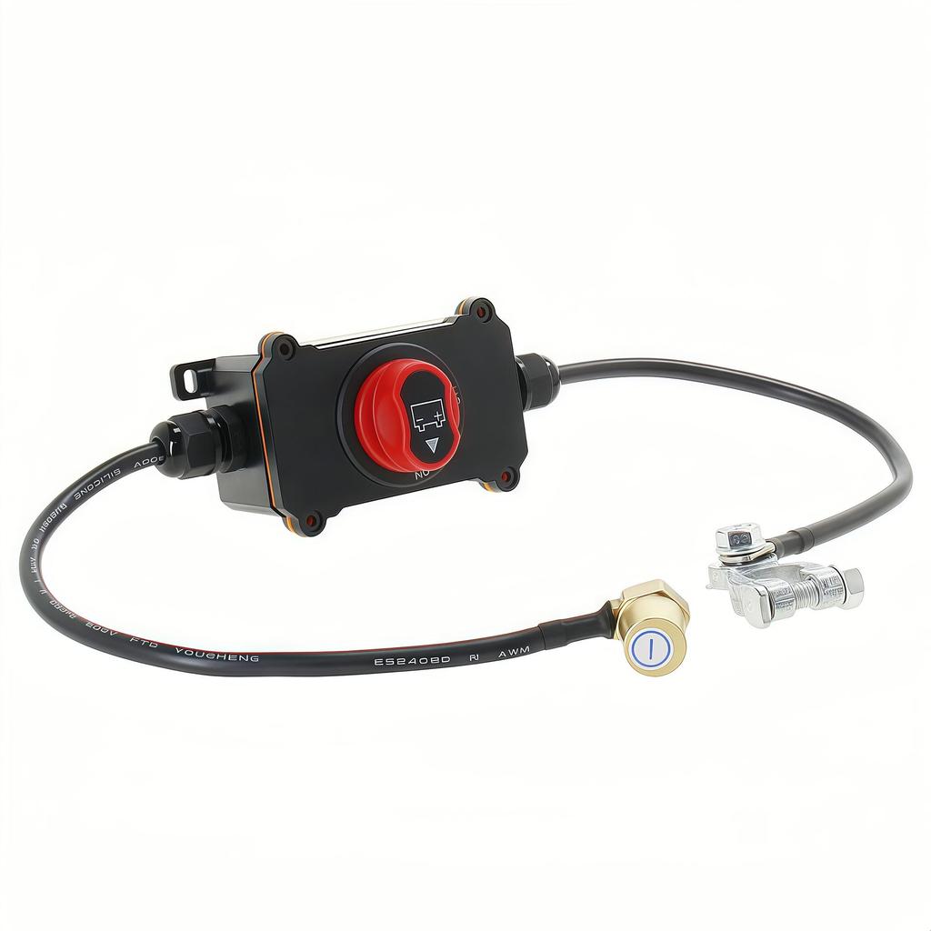 100A Waterproof Rotary Battery Disconnect Switch for 12-24V Car/Yacht