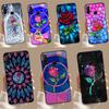 Stained Glass Rose Galaxys Case For Huawei Nova Y70 Y60 Y61 Y91 Y90 10 9 SE 5T 7i 8i 11i 11 P20 P40 Lite P30 Pro Cover