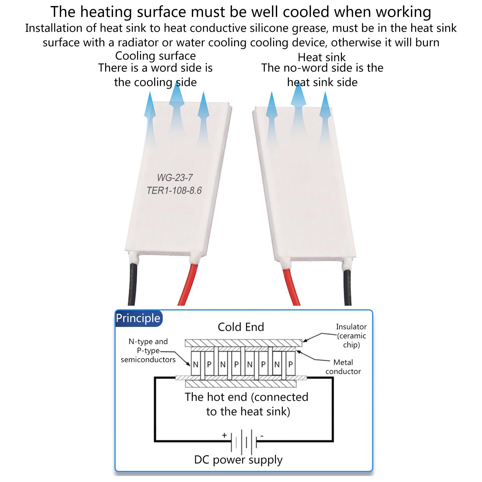 TEC1-06306 Полупроводниковый чип охлаждения с длинной полосой — фото 3