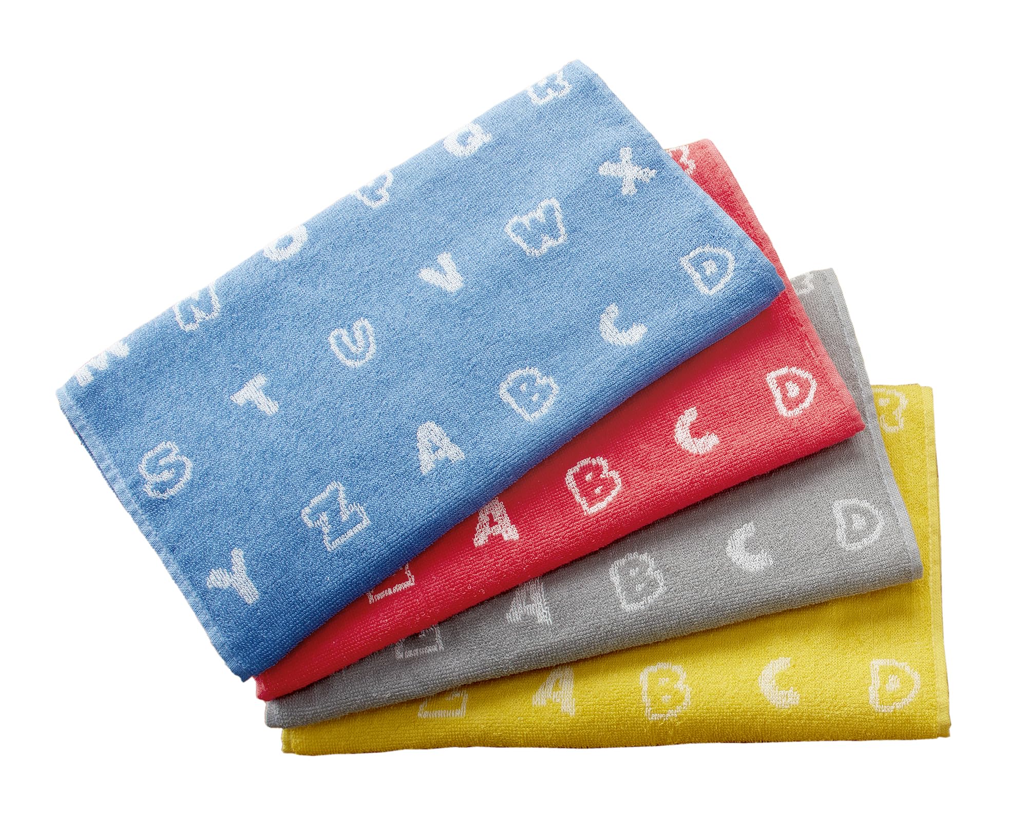

Kosugizen Face Towel Alphabet 34 x 80cm 4 Color Set