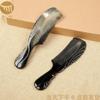 Authentic Horn Anti-Static Massage Comb - Unisex Straight Hair Care, Portable