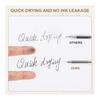 PATIKIL 12 Pcs 0.5mm Gel Pens, Black Ink Smooth Writing Rollerball Pens for Home Office School Art Writing Note Taking, Clear AGPB5902A, Consistent
