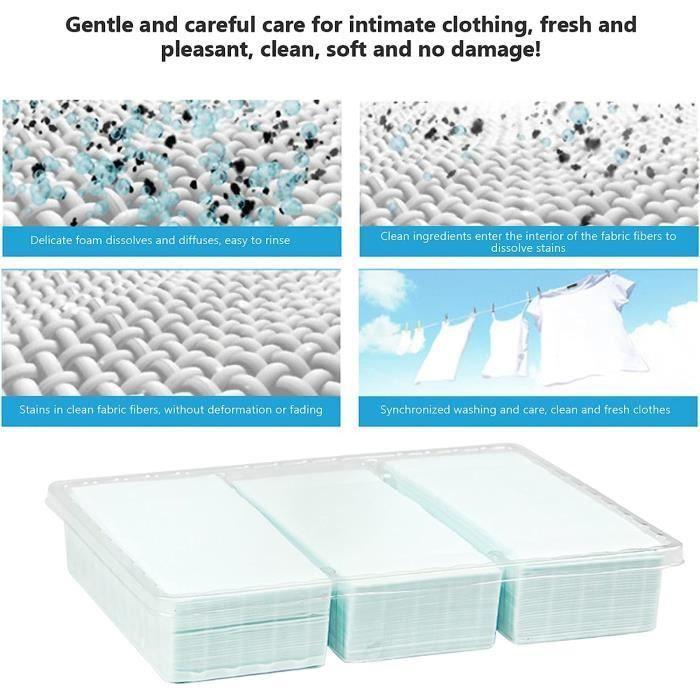 Detergent Capsule Tablets, Laundry Stain Strip Sheet for Home Travel 90pcs