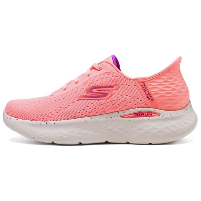 Skechers Go Run Lite Women Comfort Light Low Top Running Shoes Pink 129452-PNK 38