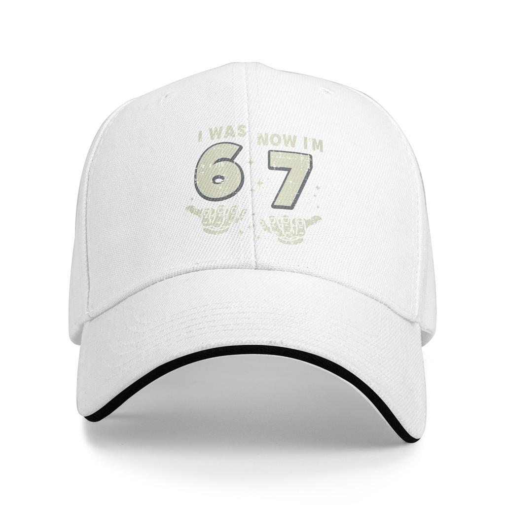Spring 7th Birthday I Was 6 Now Im 7 Six Seven 6 7 Meme Baseball Cap Tennis Skate Y2k Print Sun Hip Hop Hats Men Baseball Caps