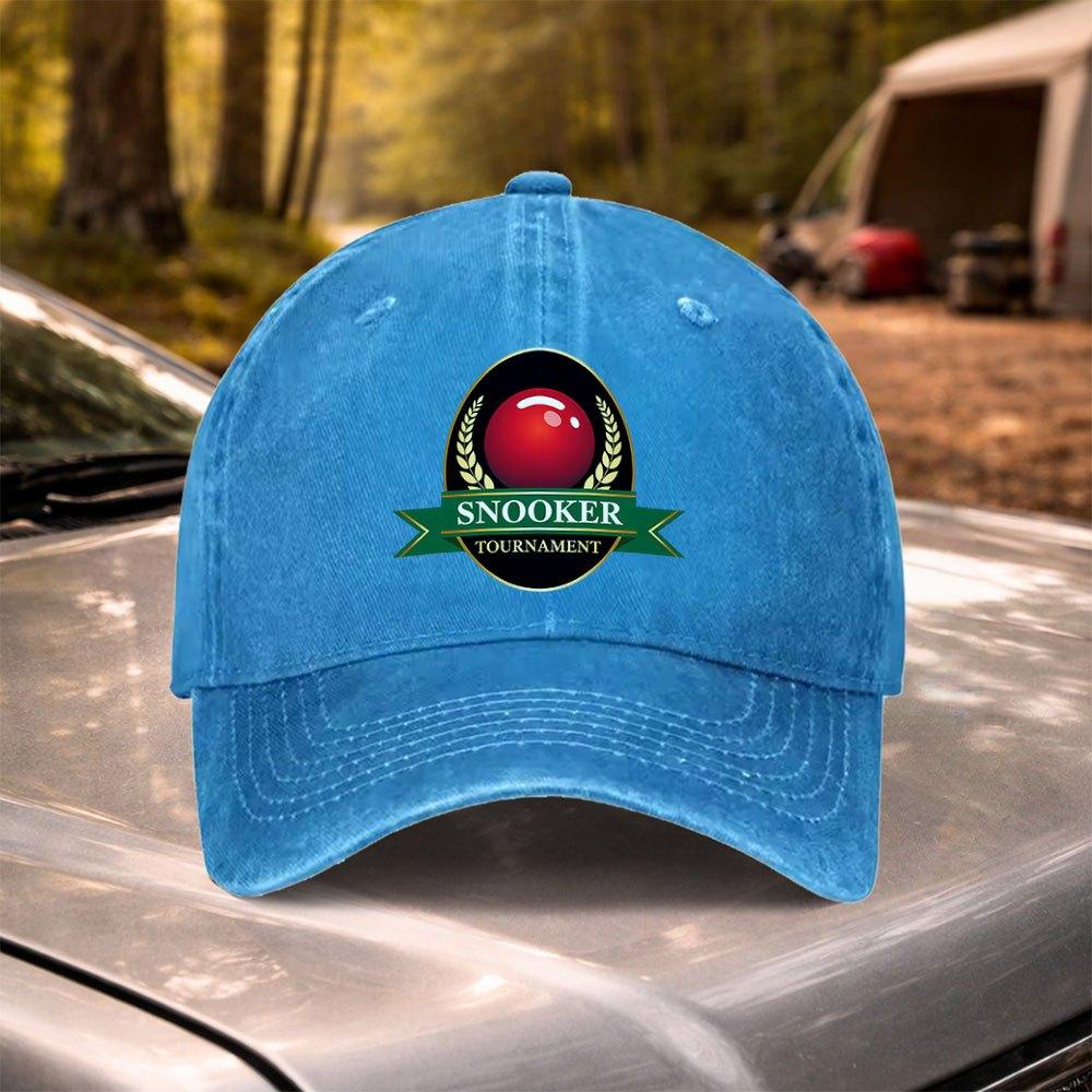 Retro Washed Snooker Championship Baseball Cap Adjustable for Weddings Parties Festivals Bachelor Parties Cycling Camping
