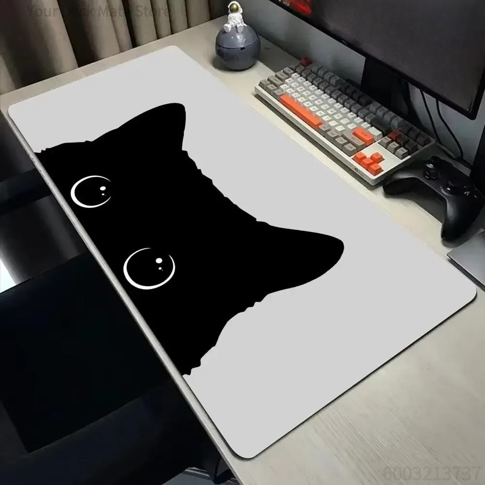 Cute Pink Cat Pond Desk Mat Waterproof Nonslip Large Office Pad