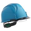 Sumibe Techno Plastics Helmet KKC3 Series with Ventilation Transparent Shield Styrofoam Liner Holes, Visor, Face, KKC3S-B-BL-S