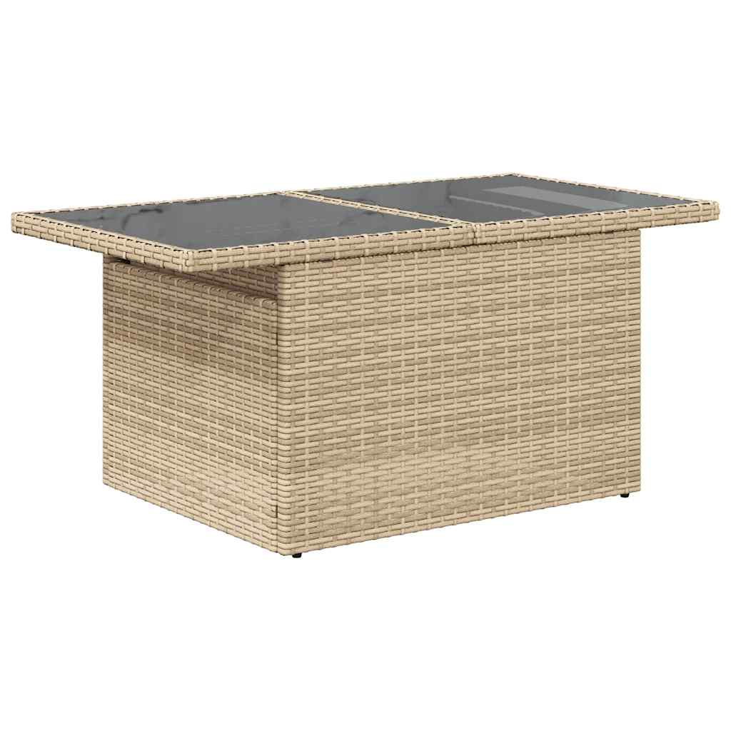 Vidaxl 6-Cz. Garden Furniture Set With Cushions, Beige, Poly Rattan