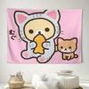 VIKAMA Meow Meow Panda Tapestry Adorable Cartoon Panda Wall Decor Cute Anime Decor for Girls RoomsDormsLiving Rooms
