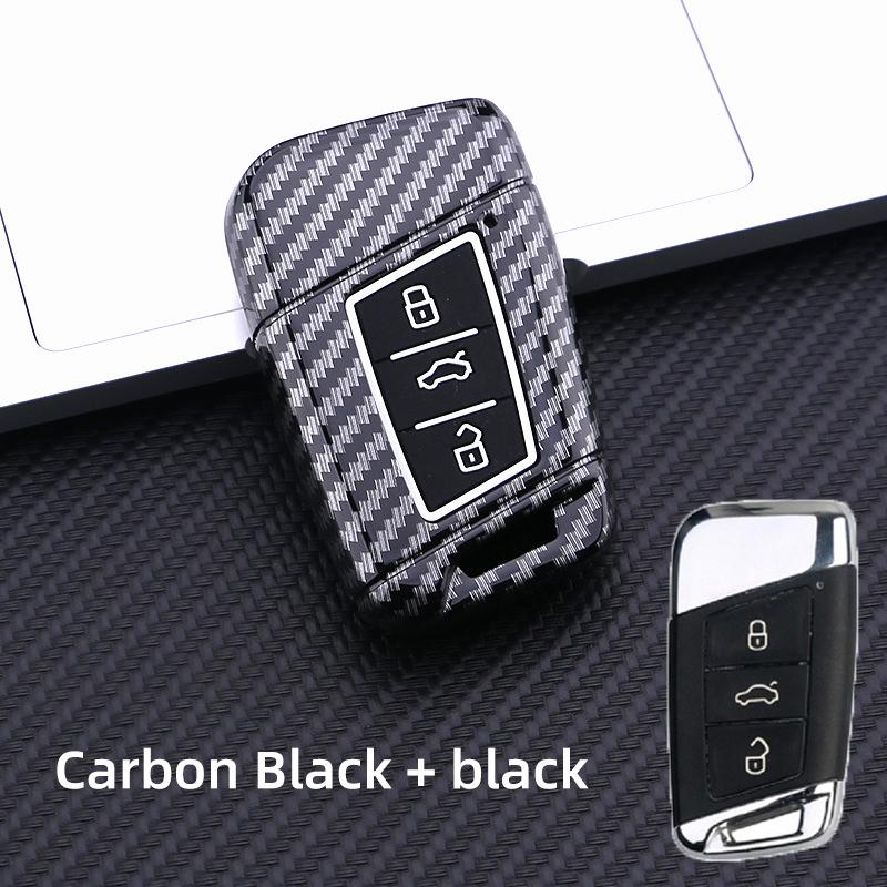 Silicon Carbon Fiber Abs Matte Car Key Cover Case For Volkswagen Vw Golf7 Mk7 Seat Ibiza Leon Fr 2 Altea Aztec For Skoda Octavia