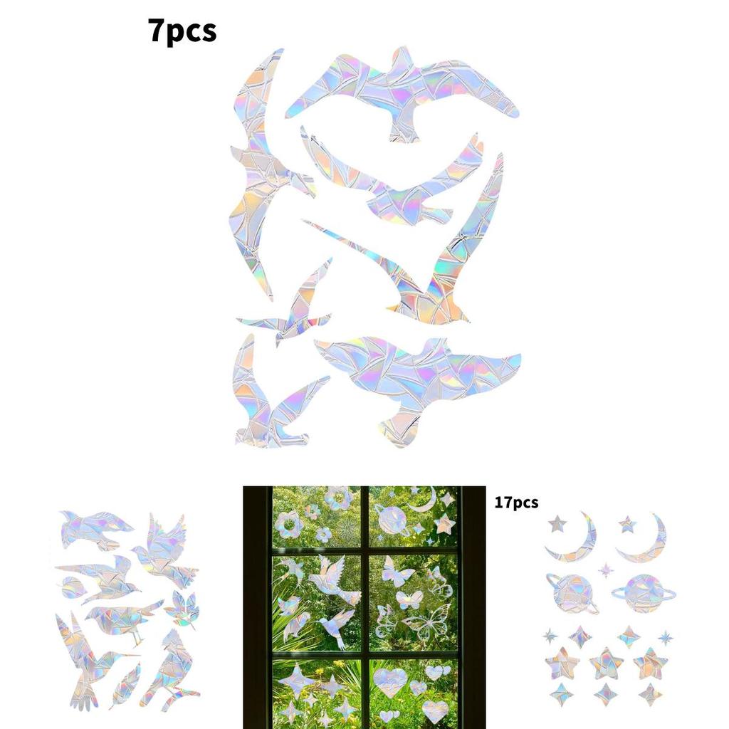 Butterfly Rainbow Prism Pvc Window Decal For Living Room And Bedroom Decor