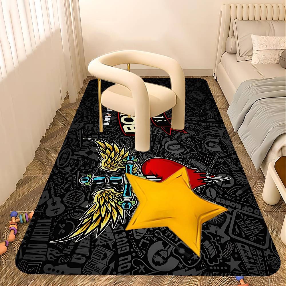 B-BonS Logo J-Jovi Entrance Door Mat Washable Non-Slip Living Room Sofa Chairs Area Mat Kitchen Welcome Doormat