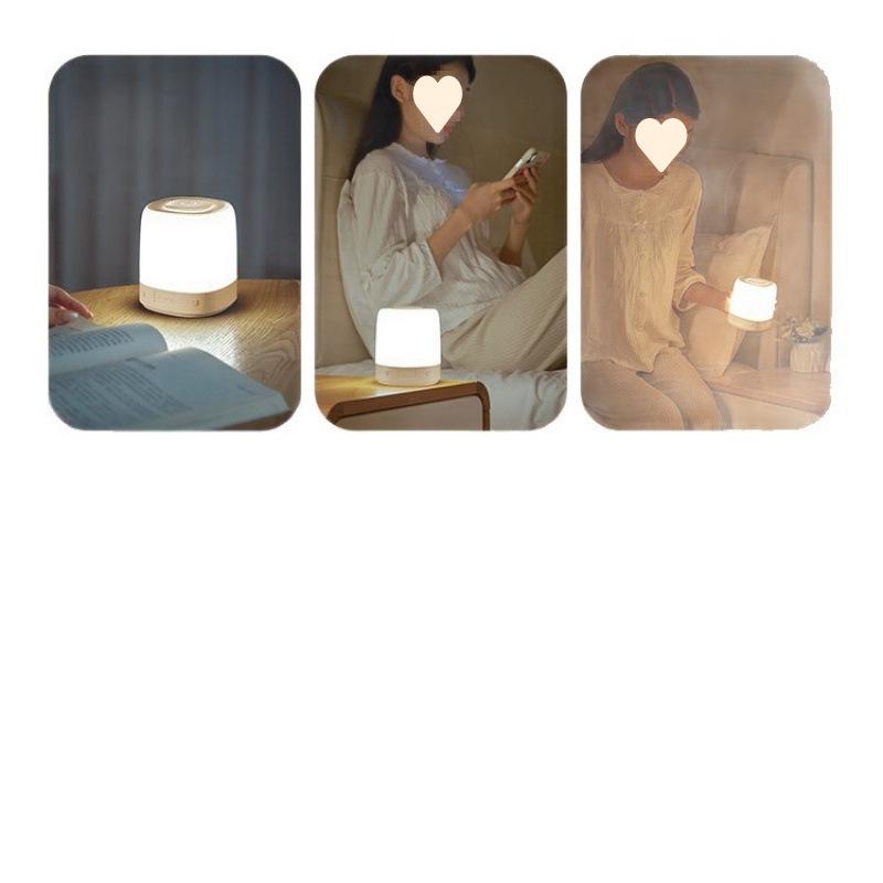 Rechargeable Night Light for Bedroom: Sleep-Friendly, Eye-Caring Bedside Lamp for Postpartum Breastfeeding and Children's Rooms