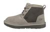 Neumel Suede Comfortable Thermal Fleece Lined Ankle Length Snow Boots Gray Teenagers 1017320K-CHRC