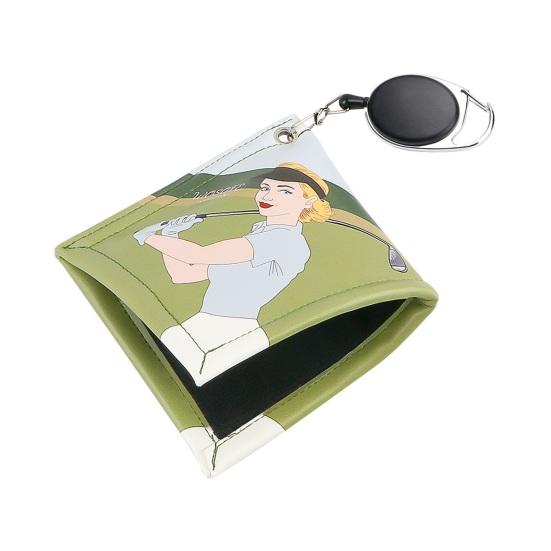 

Полотенце для гольфа, чистящая салфетка для головки клюшки, с пряжкой-крючком, впитывающая воду салфетка для гольфа