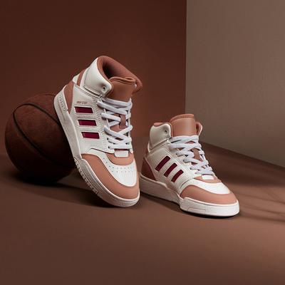 Originals Drop Step Pohodlné Všestranné Tlumící Odolné Vysoké Dětské Skateboardové Boty Dětské Skateboardové Boty Bílé IG1478