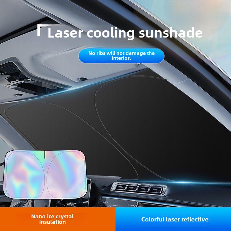 Universal Titan Silber Laser Auto Sonnenschutz - Wärmeisolierung & Sonnenschutz