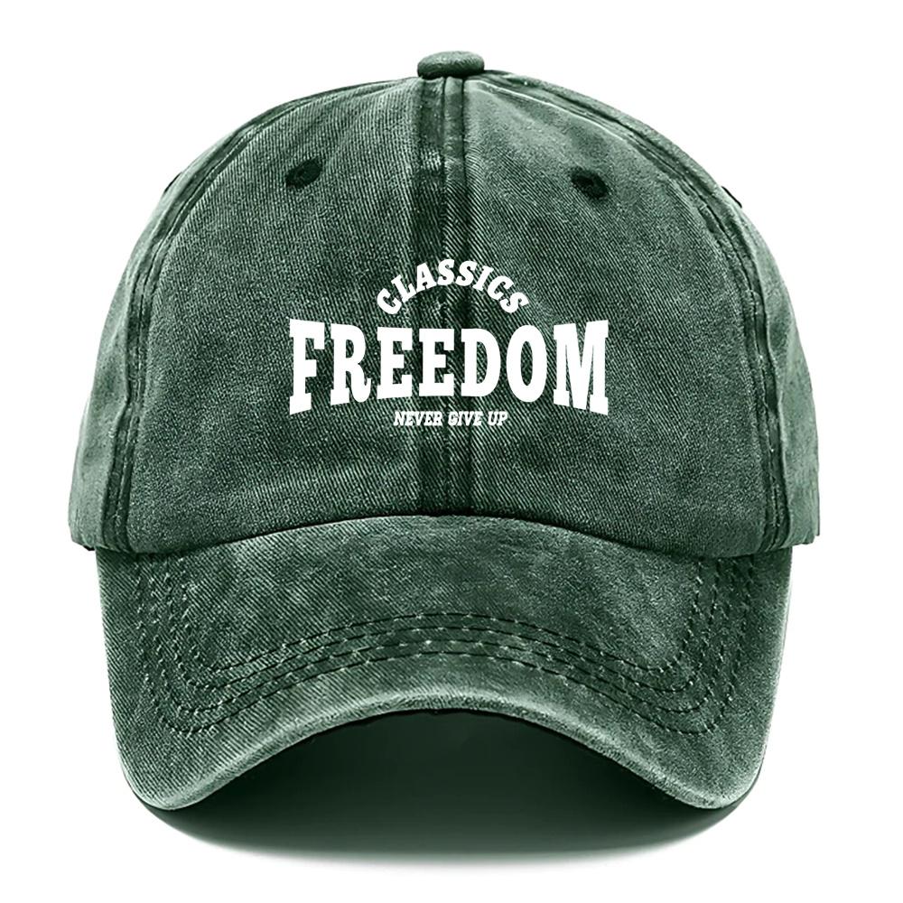Pc Freedom Style Cap Outdoor Fashion Caps WomenS Hats Street Washed Caps for Men Lightweight And Airy Outdoor Cap Adjusta