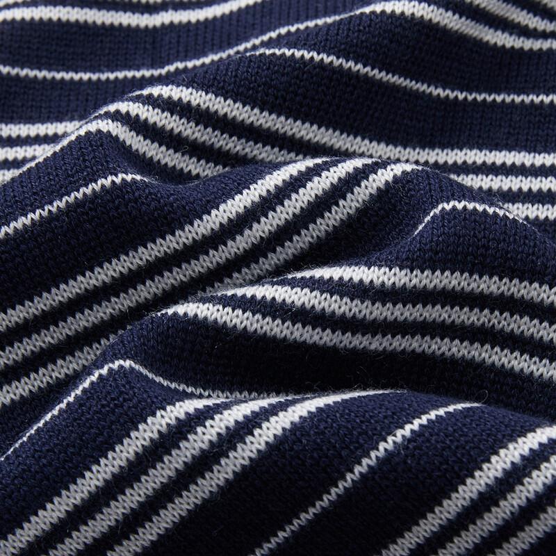 Demana Damen Faux Layer Gestreifter Polo-Strickpullover