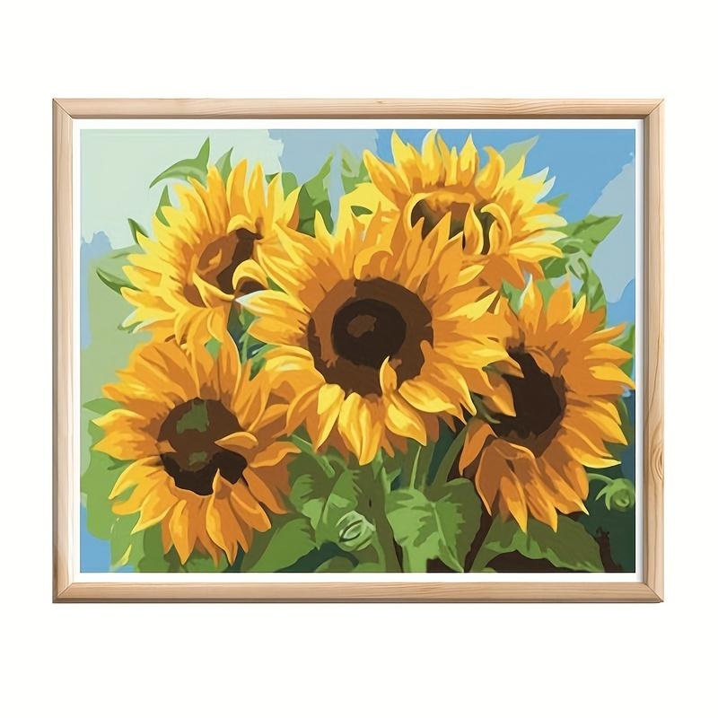 1set New 5d Diamond Painting Full Diamond Diy Core With Sunflower Daisy Golden Retriever Tiger City Designs