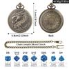 Extra-Large Retro Dragon Fire Pocket Watch Case with DND RPG Dice for Board Games