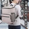 [St.espoir] Insulated Backpack for Camping, Shopping, and Travel - Black, Foldable, Ideal for Carrying Food and Ingredients