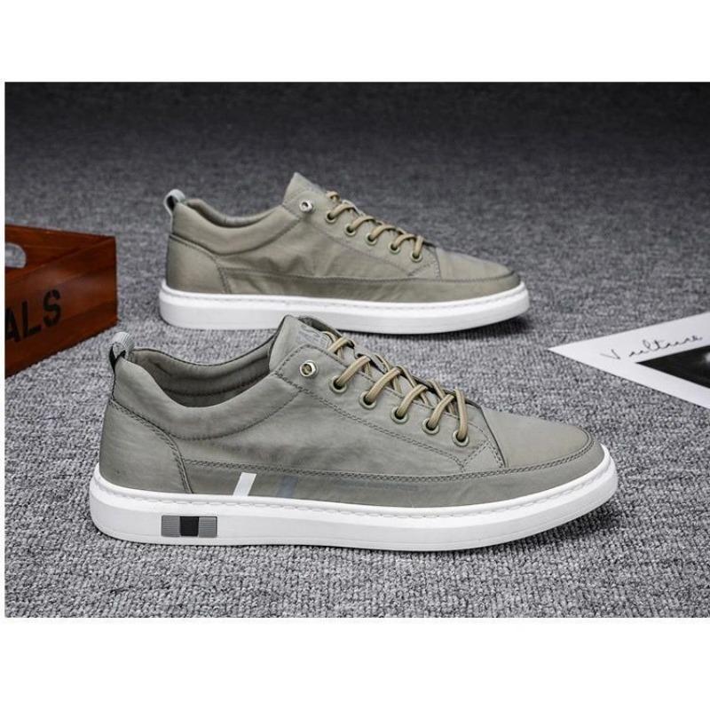 Mens Breathable Casual Low Top Skateboard Shoes Comfortable Daily Walking Footwear