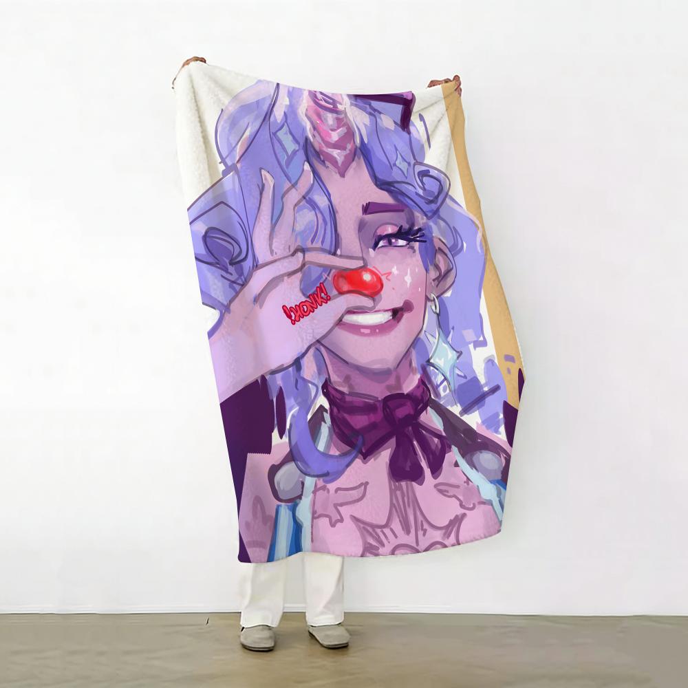 Game D Deadlock Throw Soft Warm Flannel Fleece Throw Blanket for Sofa Bed Travel Home