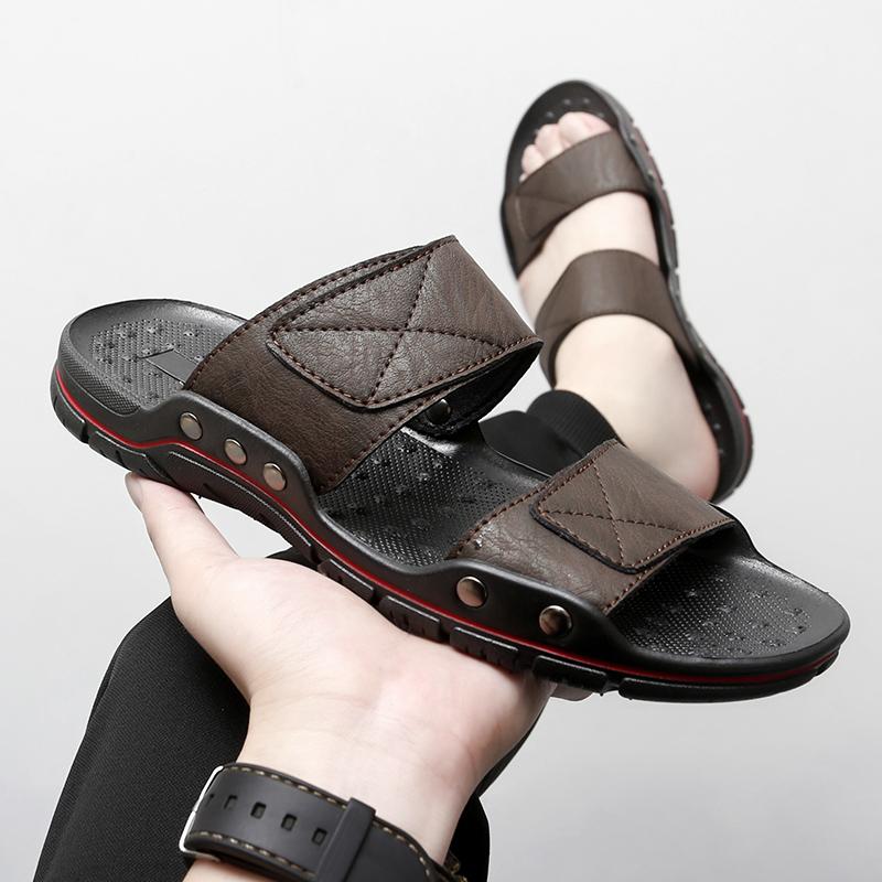 Fashion New Arrival Mens Slip on Walking Shoes Non-Slip Sandals for Beach Casual Wear Half Drag Comfortable Lightweight Male Slippers