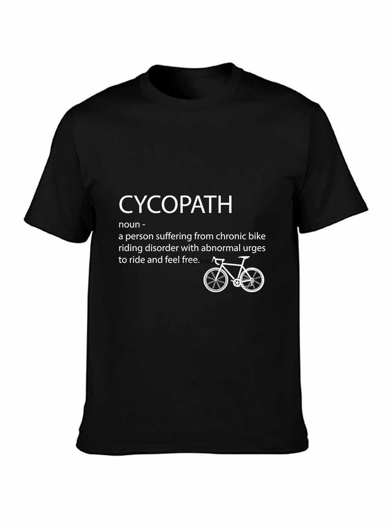 Brand Men Shirt Get Cycopath Shirt Funny Bicycle Cyclist Tshirt Humor