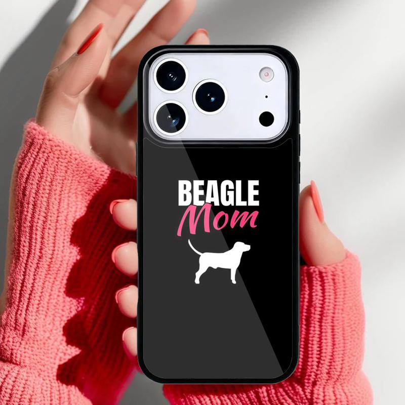Cute Beagle mum Dog Phone Case for iPhone 17 16 15 14 13 Pro Max Back Cover for 12 11 Pro Coque